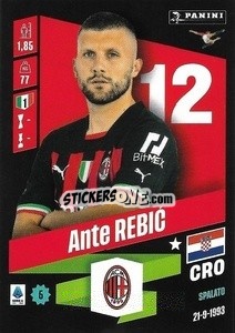 Cromo Ante Rebić - Calciatori 2022-2023 - Panini