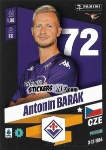 Sticker Antonín Barák - Calciatori 2022-2023 - Panini