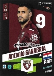 Figurina Antonio Sanabria - Calciatori 2022-2023 - Panini