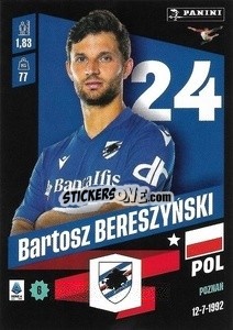 Figurina Bartosz Bereszyński - Calciatori 2022-2023 - Panini