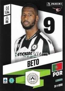 Cromo Beto - Calciatori 2022-2023 - Panini