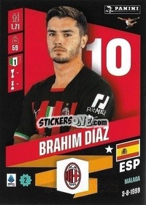 Figurina Brahim Díaz - Calciatori 2022-2023 - Panini