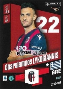 Sticker Charalampos Lykogiannis - Calciatori 2022-2023 - Panini