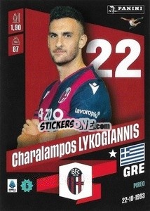 Figurina Charalampos Lykogiannis - Calciatori 2022-2023 - Panini