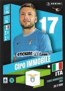 Sticker Ciro Immobile - Calciatori 2022-2023 - Panini
