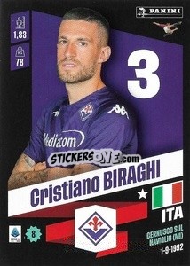 Figurina Cristiano Biraghi - Calciatori 2022-2023 - Panini