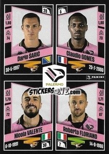 Cromo Dario Šarić / Claudio Gomes / Nicola Valente / Roberto Floriano - Calciatori 2022-2023 - Panini