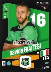 Sticker Davide Frattesi - Calciatori 2022-2023 - Panini