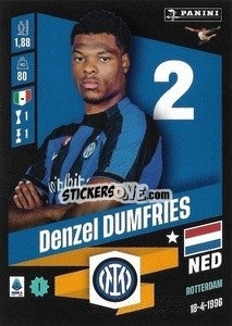 Sticker Denzel Dumfries - Calciatori 2022-2023 n. 182 - Panini