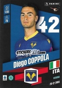 Figurina Diego Coppola - Calciatori 2022-2023 - Panini