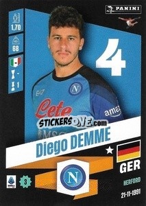 Cromo Diego Demme - Calciatori 2022-2023 - Panini