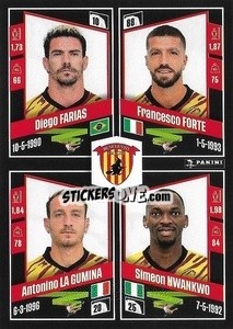 Sticker Diego Farias / Francesco Forte / Antonino La Gumina / Simeon Nwankwo - Calciatori 2022-2023 - Panini
