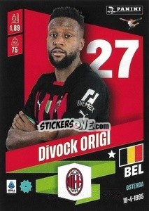 Sticker Divock Origi - Calciatori 2022-2023 n. 298 - Panini