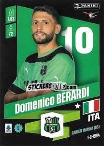 Cromo Domenico Berardi - Calciatori 2022-2023 - Panini