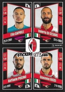 Cromo Elia Caprile / Valerio Di Cesare / Raffaele Pucino / Giacomo Ricci - Calciatori 2022-2023 - Panini