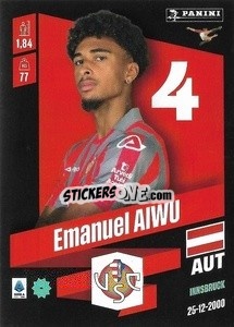 Cromo Emanuel Aiwu - Calciatori 2022-2023 - Panini