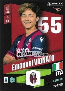 Sticker Emanuel Vignato - Calciatori 2022-2023 - Panini