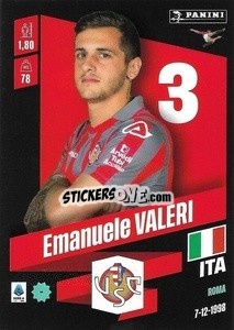 Sticker Emanuele Valeri - Calciatori 2022-2023 - Panini