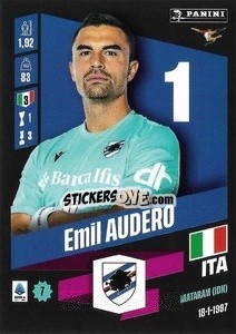 Sticker Emil Audero - Calciatori 2022-2023 - Panini