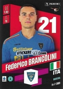 Figurina Federico Brancolini - Calciatori 2022-2023 - Panini