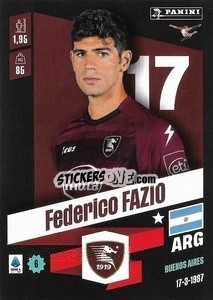 Cromo Federico Fazio - Calciatori 2022-2023 - Panini