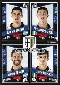 Cromo Lautaro Valenti / Alessandro Circati / Cristian Ansaldi / Enrico Delprato - Calciatori 2022-2023 - Panini