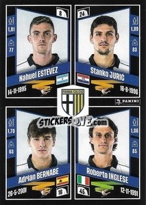 Cromo Nahuel Estévez / Stanko Juric / Adrián Bernabé / Roberto Inglese - Calciatori 2022-2023 - Panini