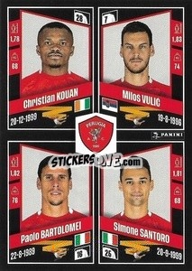 Cromo Christian Kouan / Miloš Vulic / Paolo Bartolomei / Simone Santoro - Calciatori 2022-2023 - Panini