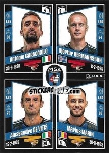 Figurina Antonio Caracciolo / Hjörtur Hermannsson / Alessandro De Vitis / Marius Marin - Calciatori 2022-2023 - Panini