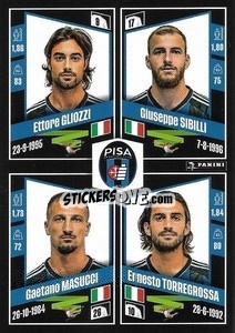 Sticker Ettore Gliozzi / Giuseppe Sibilli / Gaetano Masucci / Ernesto Torregrossa
