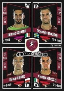 Sticker Simone Colombi / Riccardo Gagliolo / Thiago Cionek / Niccolò Pierozzi - Calciatori 2022-2023 - Panini