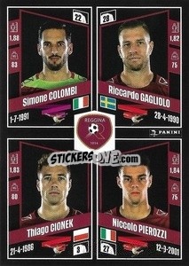 Cromo Simone Colombi / Riccardo Gagliolo / Thiago Cionek / Niccolò Pierozzi