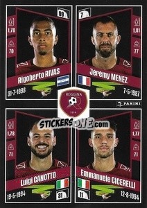 Figurina Rigoberto Rivas / Jérémy Ménez / Luigi Canotto / Emmanuele Cicerelli - Calciatori 2022-2023 - Panini