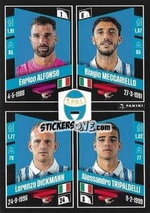 Sticker Enrico Alfonso / Biagio Meccariello / Lorenzo Dickmann / Alessandro Tripaldelli - Calciatori 2022-2023 - Panini