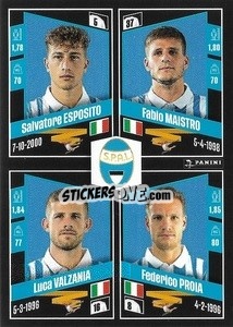 Cromo Salvatore Esposito / Fabio Maistro / Luca Valzania / Federico Proia - Calciatori 2022-2023 - Panini