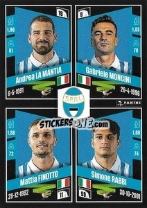 Cromo Andrea La Mantia / Gabriele Moncini / Mattia Finotto / Simone Rabbi - Calciatori 2022-2023 - Panini