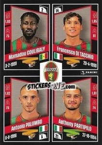 Sticker Mamadou Coulibaly / Francesco Di Tacchio / Antonio Palumbo / Anthony Partipilo - Calciatori 2022-2023 - Panini