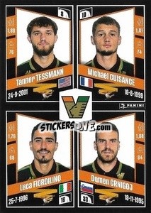 Cromo Tanner Tessmann / Michaël Cuisance / Luca Fiordilino / Domen Crnigoj - Calciatori 2022-2023 - Panini