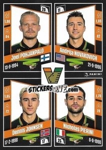 Sticker Joel Pohjanpalo / Andrija Novakovich / Dennis Johnsen / Nicholas Pierini - Calciatori 2022-2023 - Panini