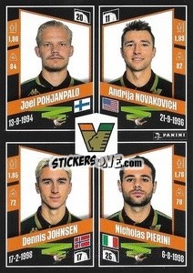 Figurina Joel Pohjanpalo / Andrija Novakovich / Dennis Johnsen / Nicholas Pierini - Calciatori 2022-2023 - Panini