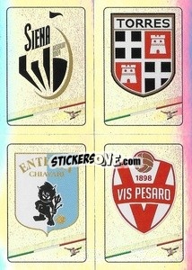 Sticker Siena / Torres / Virtus Entella / Vis Pesaro - Calciatori 2022-2023 - Panini