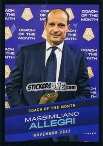 Sticker Massimiliano Allegri (novembre 2022) - Calciatori 2022-2023 - Panini