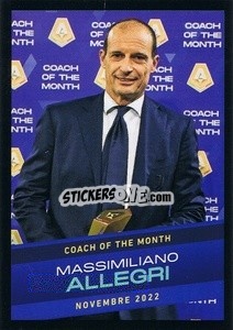 Cromo Massimiliano Allegri (novembre 2022)