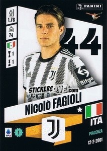 Figurina Nicolò Fagioli - Calciatori 2022-2023 - Panini