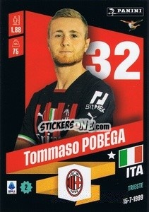 Cromo Tommaso Pobega - Calciatori 2022-2023 - Panini