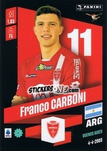 Cromo Franco Carboni - Calciatori 2022-2023 - Panini