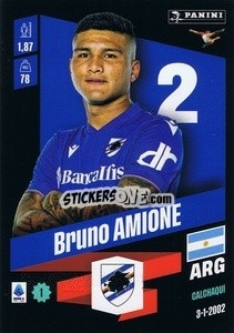 Cromo Bruno Amione - Calciatori 2022-2023 - Panini