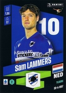 Sticker Sam Lammers - Calciatori 2022-2023 - Panini