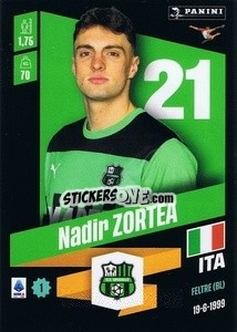 Figurina Nadir Zortea - Calciatori 2022-2023 - Panini