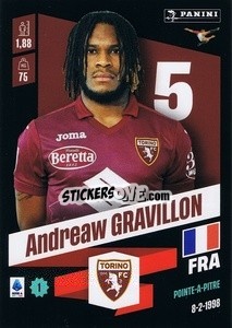 Cromo Andreaw Gravillon - Calciatori 2022-2023 - Panini